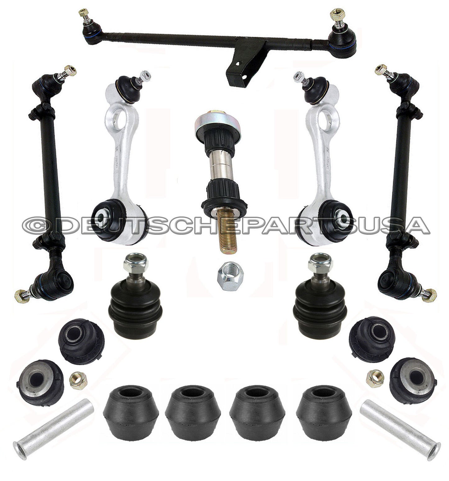 Mercedes W123 300D SD 240D 280 S SE Control Arm Ball Joint Tie Rod Assembly 14pc