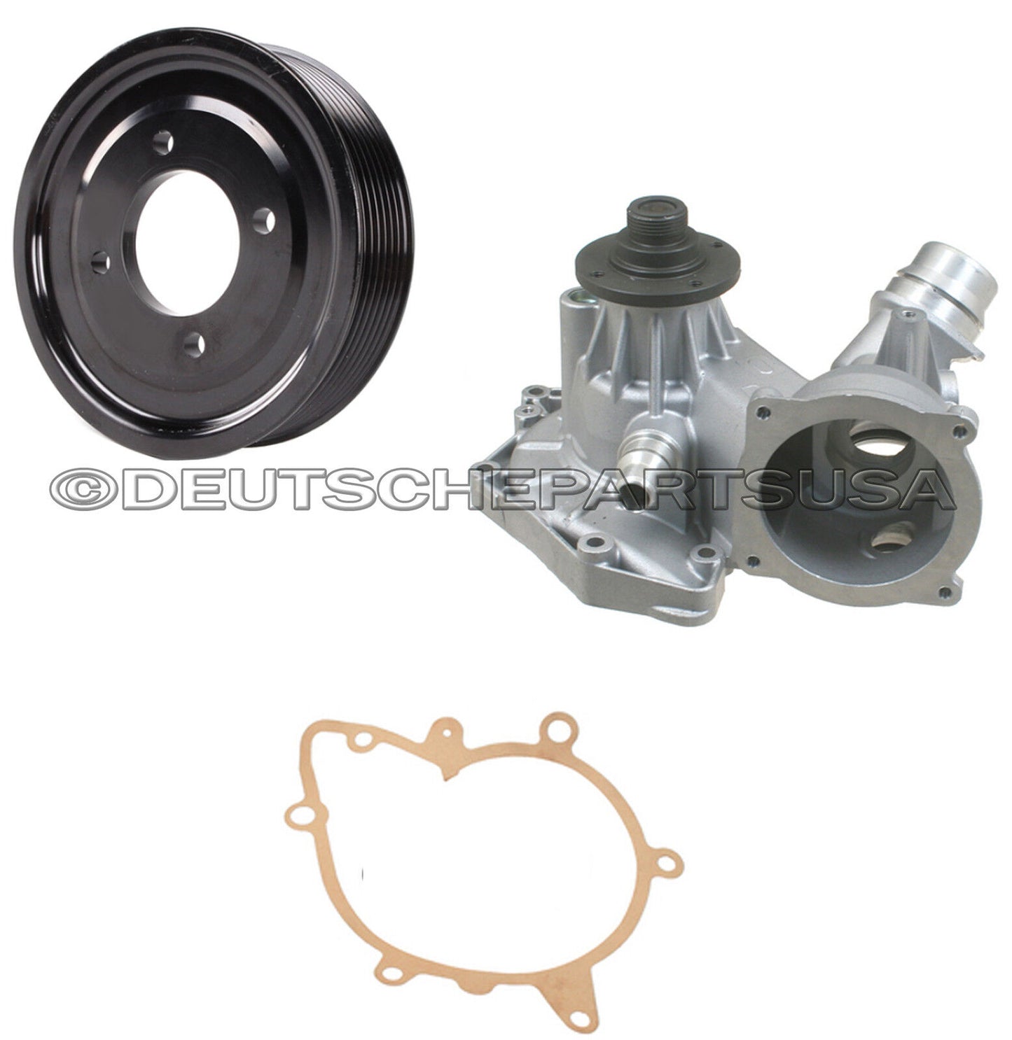 WATER PUMP METAL IMPELLER, GASKET & ALUMINIUM PULLEY for BMW E31 E38 540i X5 Z8