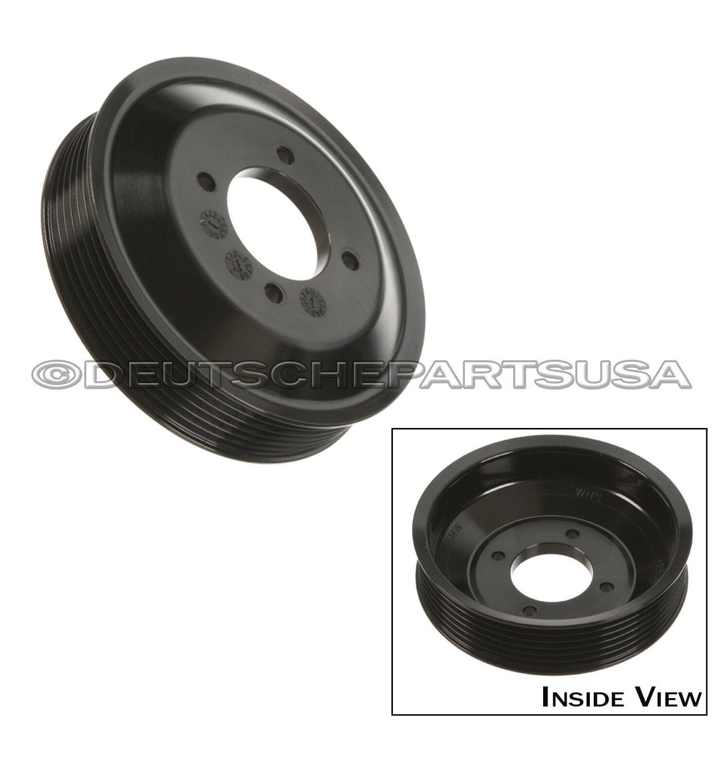 WATER PUMP PULLEY 11511739527 - HEAVY DUTY UPGRADE - ALUMINUM for BMW E36
