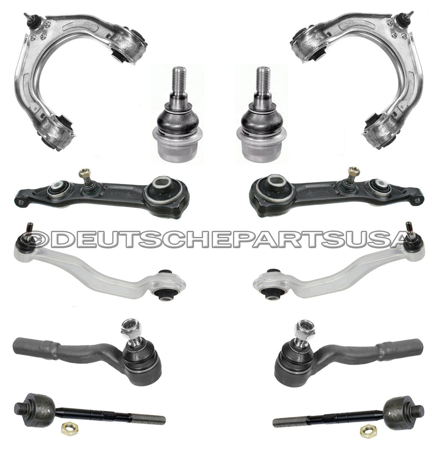 Mercedes W211 E320 CDI Control Arm Arms Ball Joint Kit 02 03 04 05 06 07 08