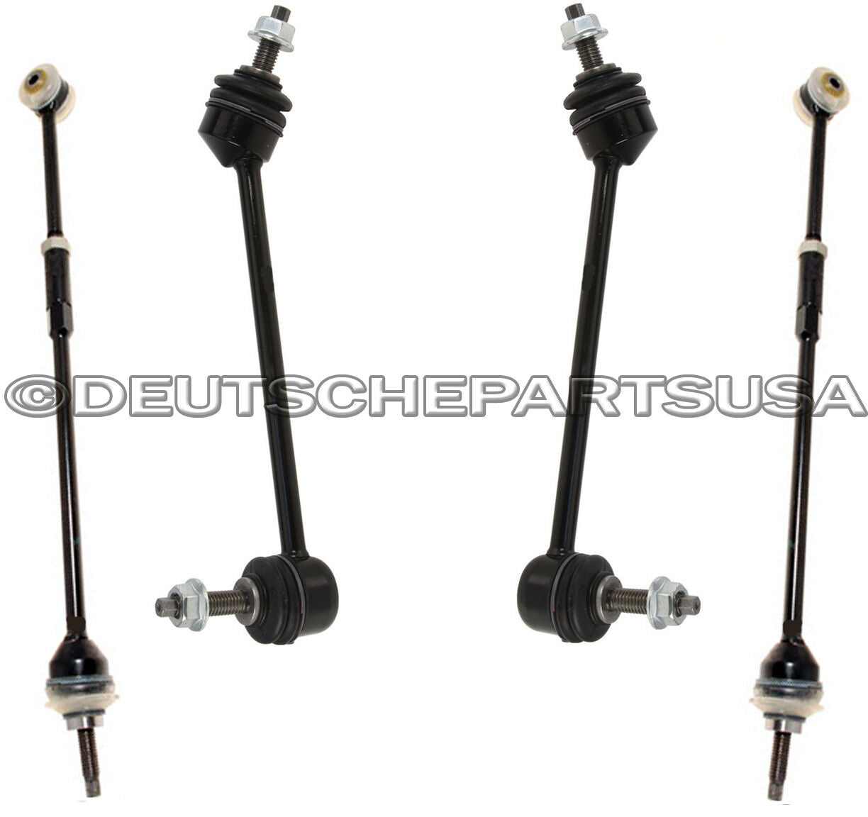JAGUAR S-TYPE REAR SWAY STABILIZER BAR TORQUE TOE TIE ROD LINKS 1999-2002 SET 4