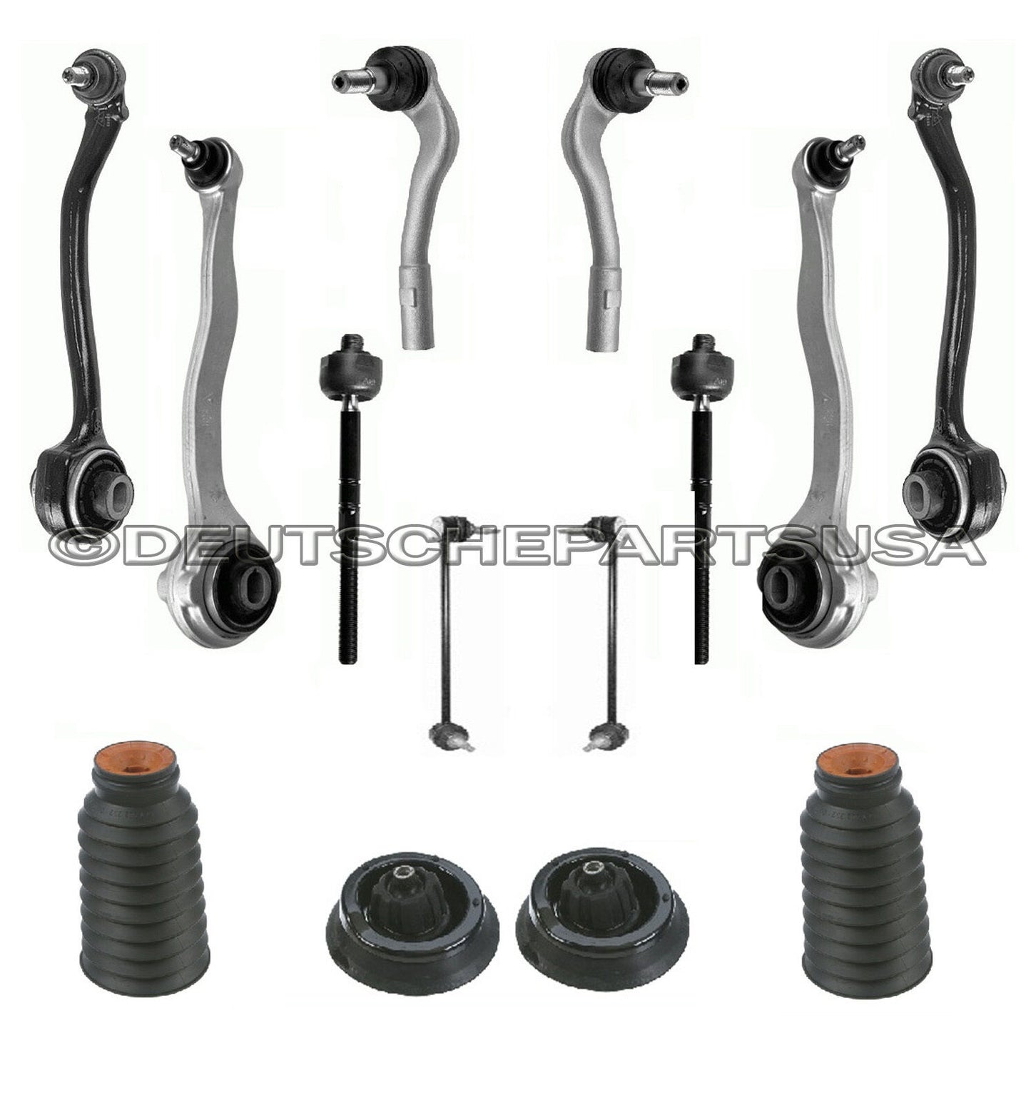 MERCEDES W203 FRONT CONTROL ARM ARMS BALL JOINTS STRUT MOUNT SUSPENSION KIT 16