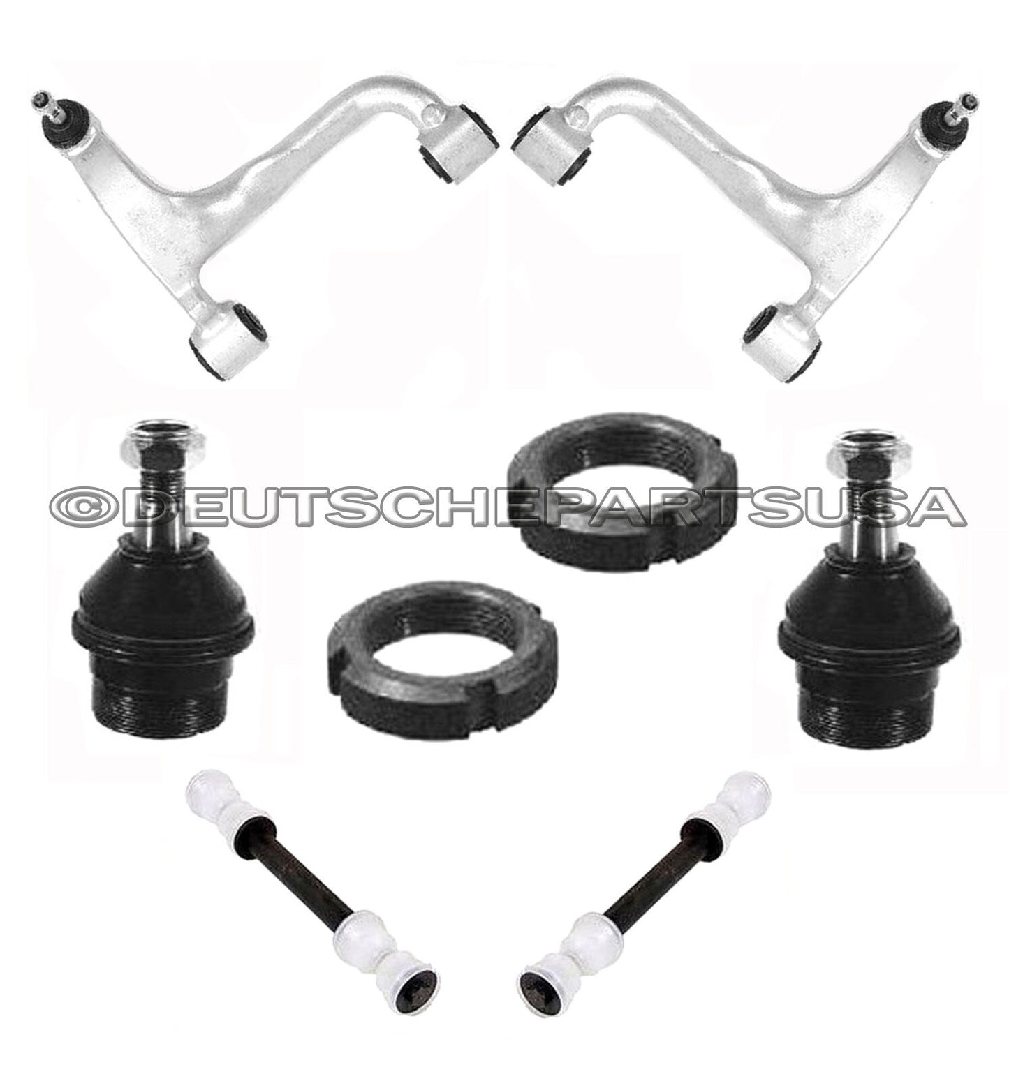 MERCEDES W163 ML320 ML350 ML430 Rear Control Arm Arms Ball Joint Sway Bar Kit 6