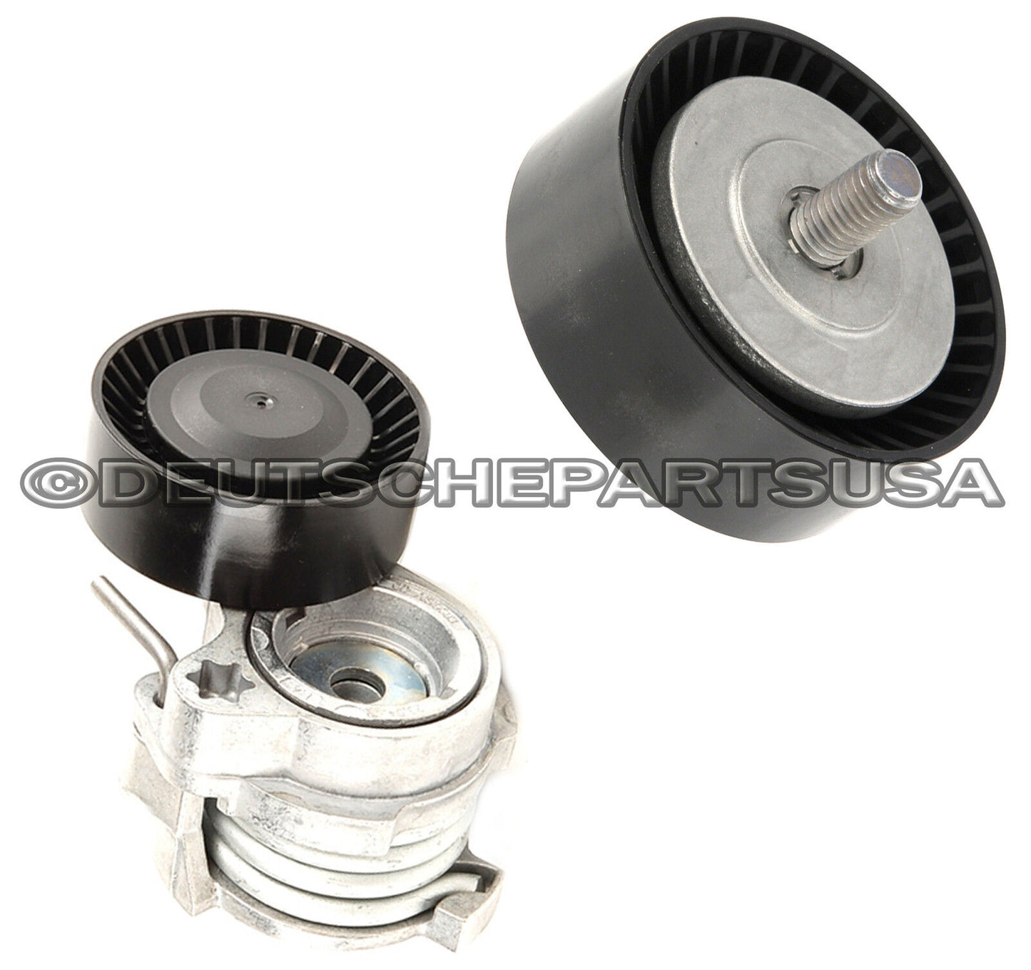Acc Belt Tensioner + Idler Pulleys 11287549588 + 11287549557 for BMW E65 E66 SET