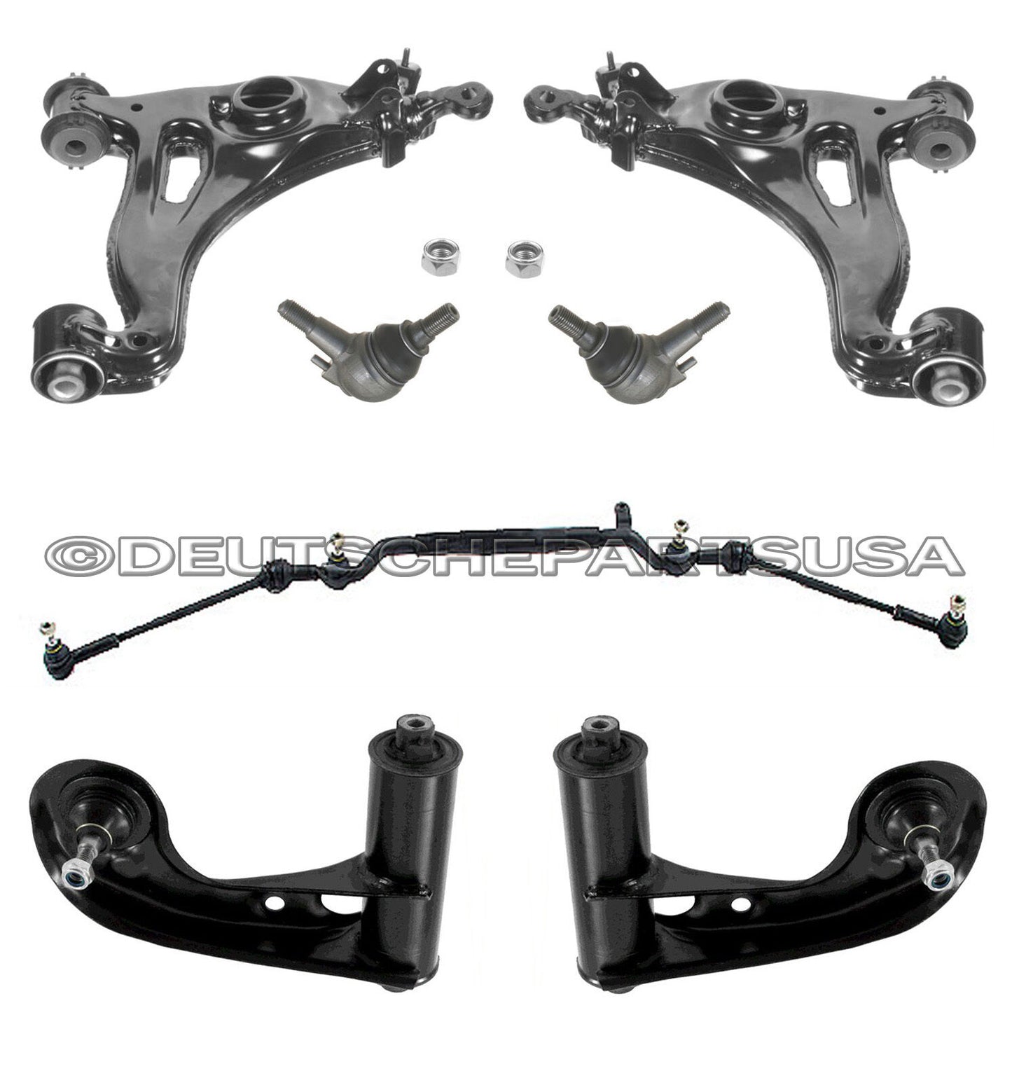 MERCEDES R170 SLK230 SLK 230 CONTROL ARM ARMS CENTER DRAG LINK TIE ROD RODS KIT