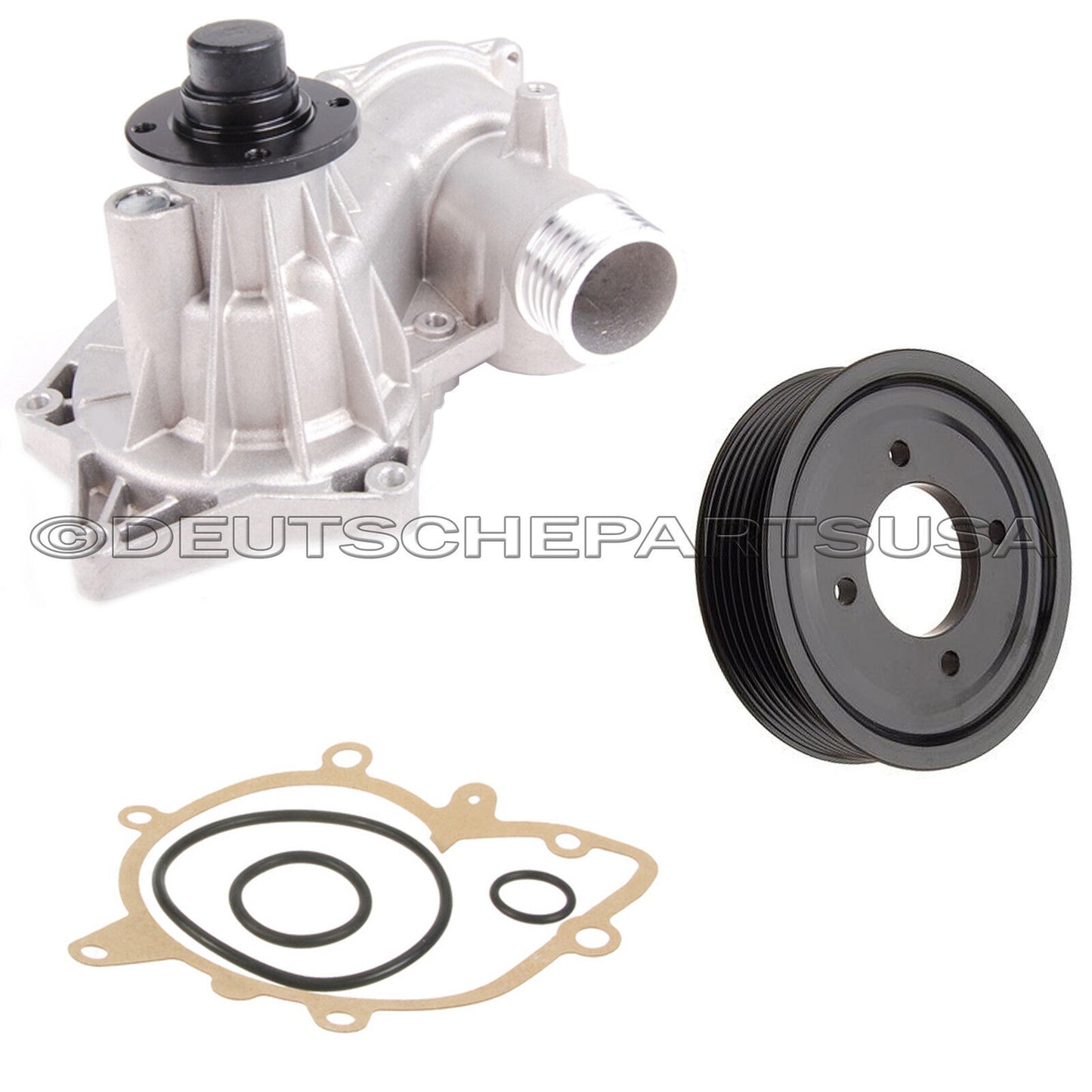 WATER PUMP METAL IMPELLER GASKET ALUMINIUM PULLEY KIT for BMW E32 E34 540i 740i