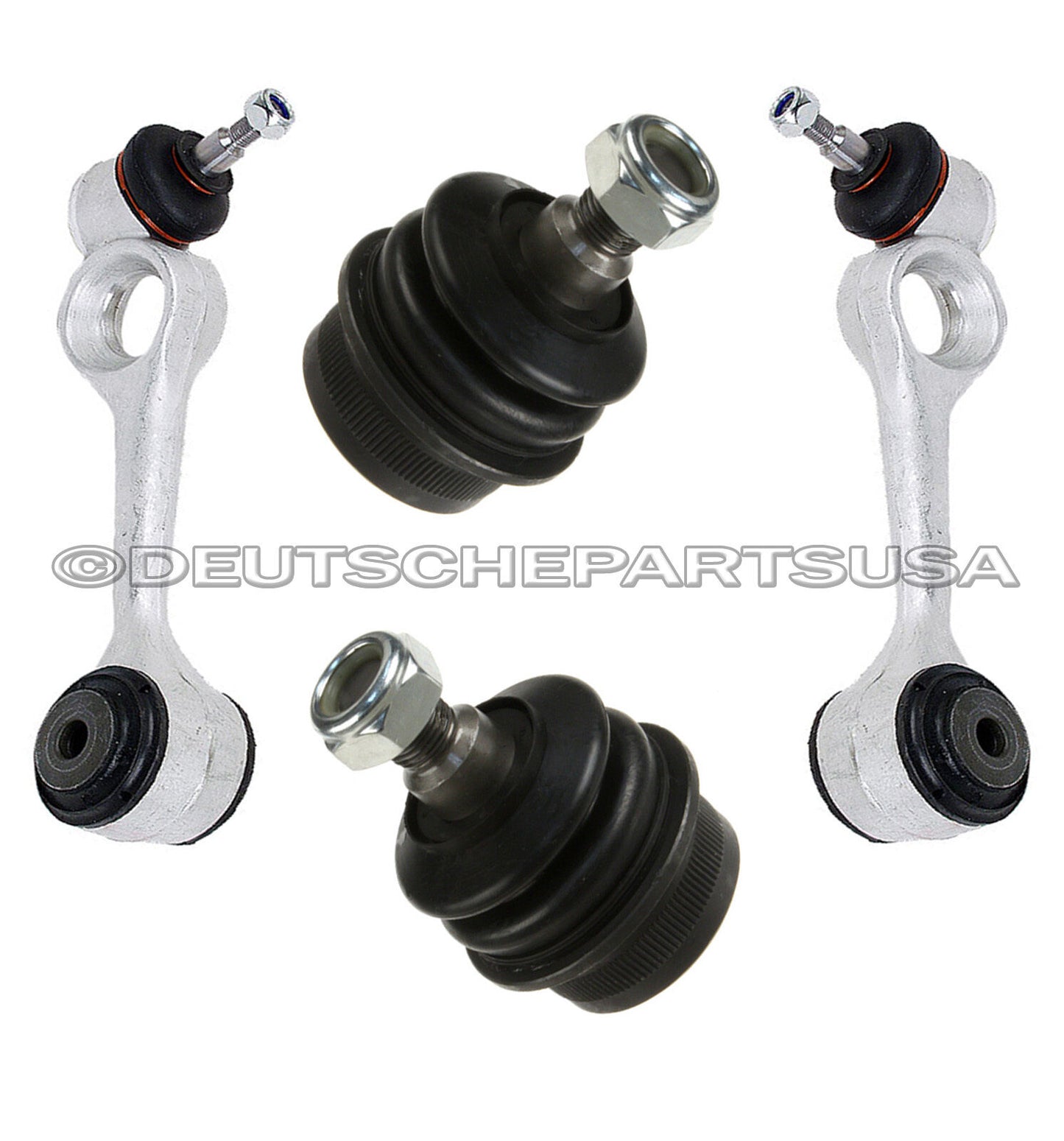 Mercedes W123 300D 240D UPPER + LOWER Control Arm Arms Ball Joint Joints Set 4