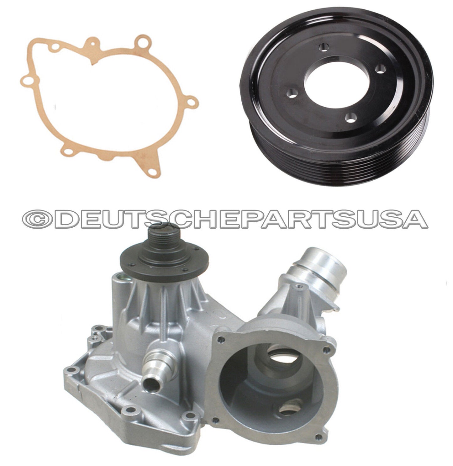 WATER PUMP METAL IMPELLER, GASKET & ALUMINIUM PULLEY for BMW E31 E38 540i X5 Z8