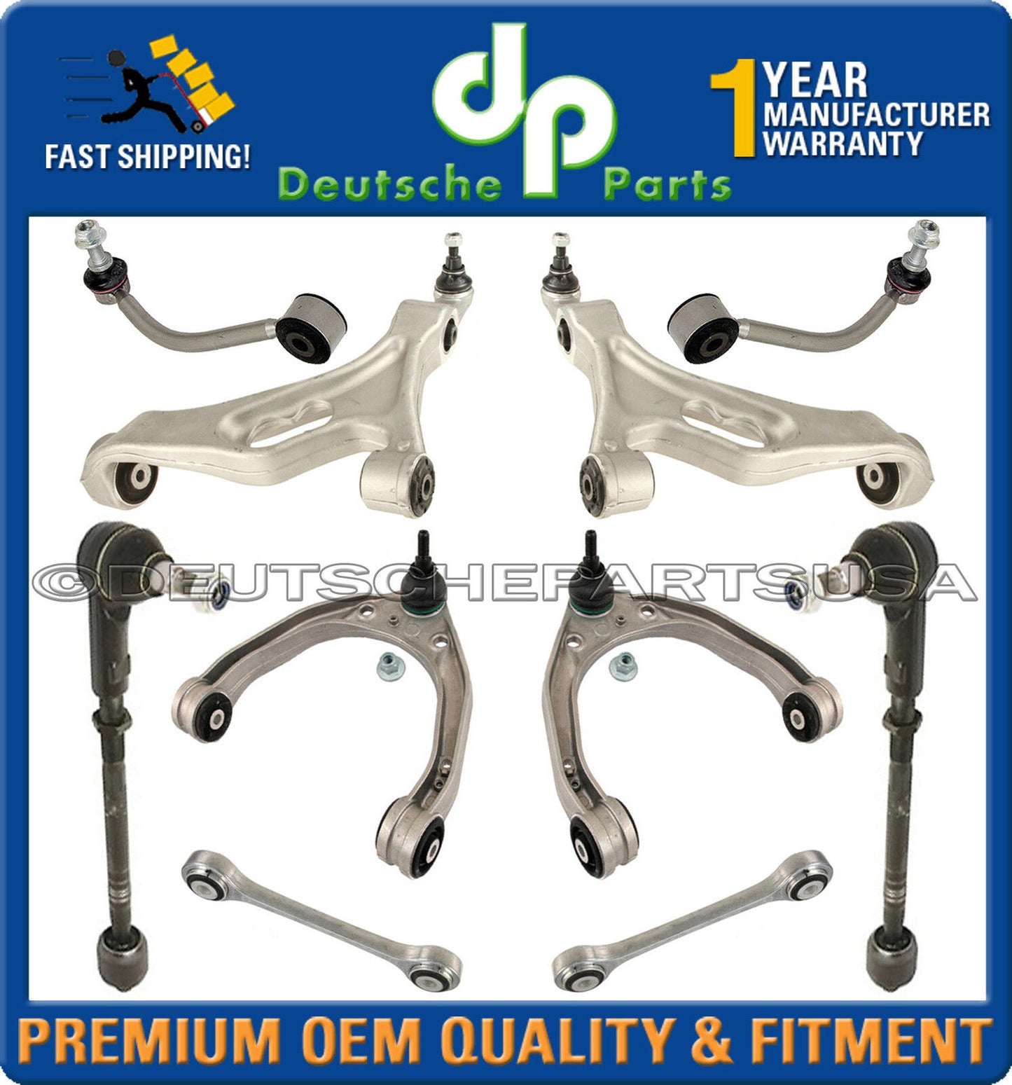 UPPER LOWER Control Arm Arms Ball Joint Joints SUSPENSION KIT fr PORSCHE CAYENNE