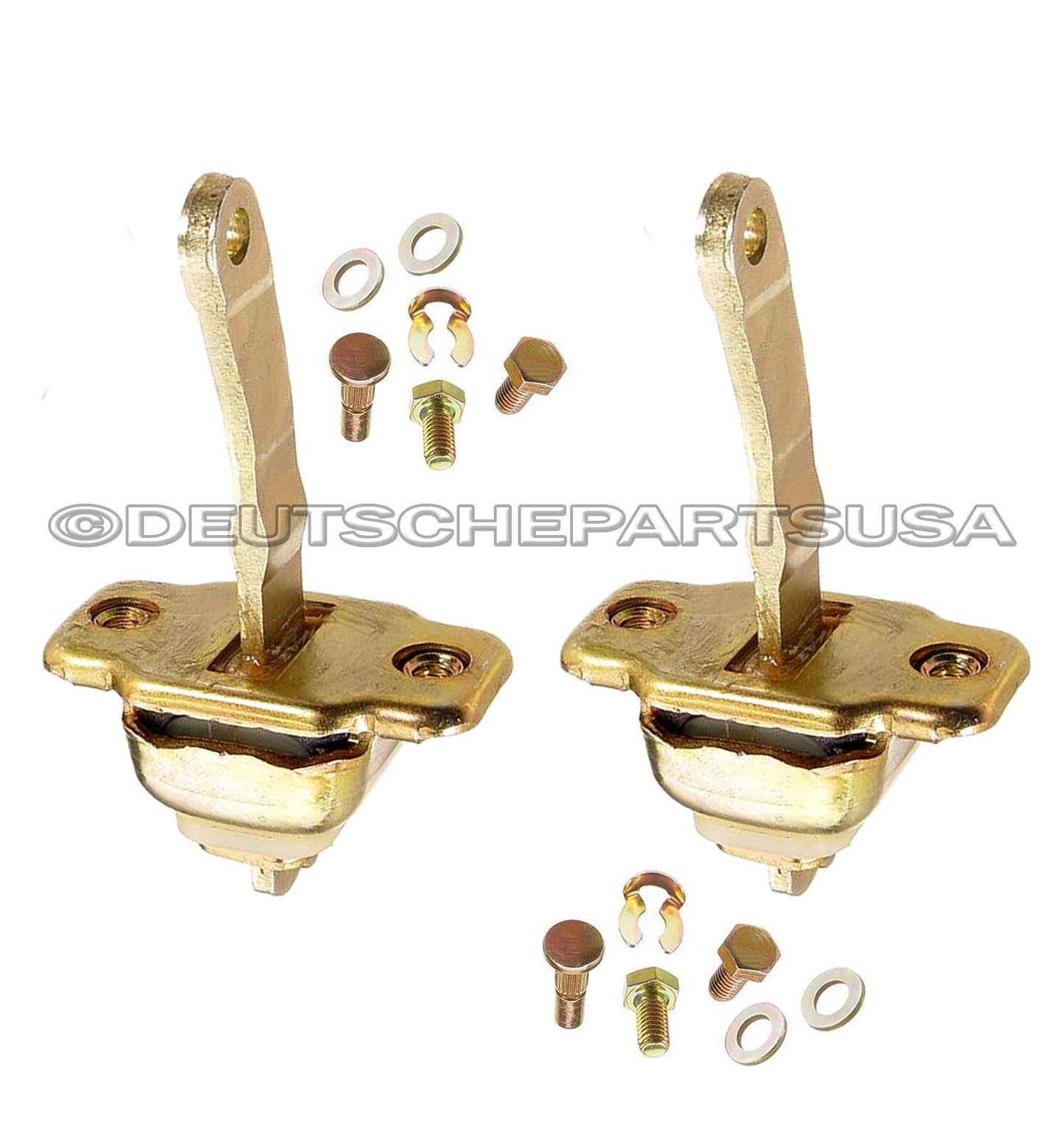 PORSCHE 911 912 930 964 993 TURBO DOOR STOP CHECK STRAP Repair Plate KIT SET 6