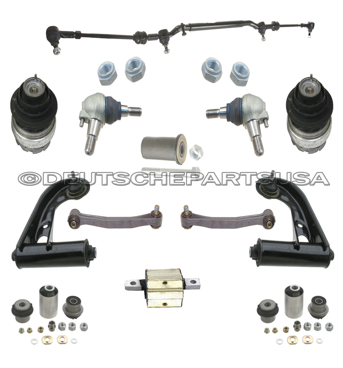 Mercedes W202 C280 Control Arm Tie Rod Ball Joint Sway Bar Link Engine Mount 21