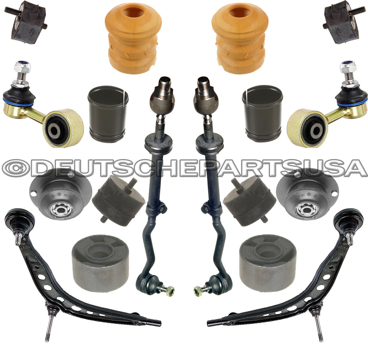 CONTROL ARM Ball Joint Bushing Tie Rod Strut Engine Tranny Mount for BMW E30 325