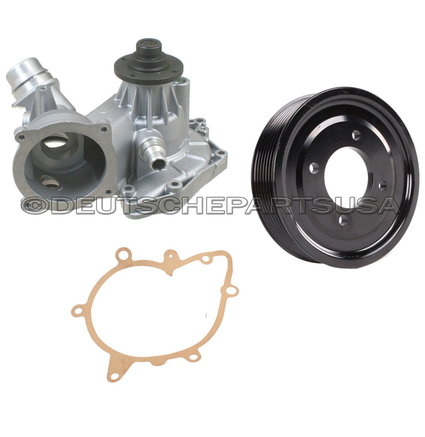 WATER PUMP METAL IMPELLER, GASKET & ALUMINIUM PULLEY for BMW E31 E38 540i X5 Z8