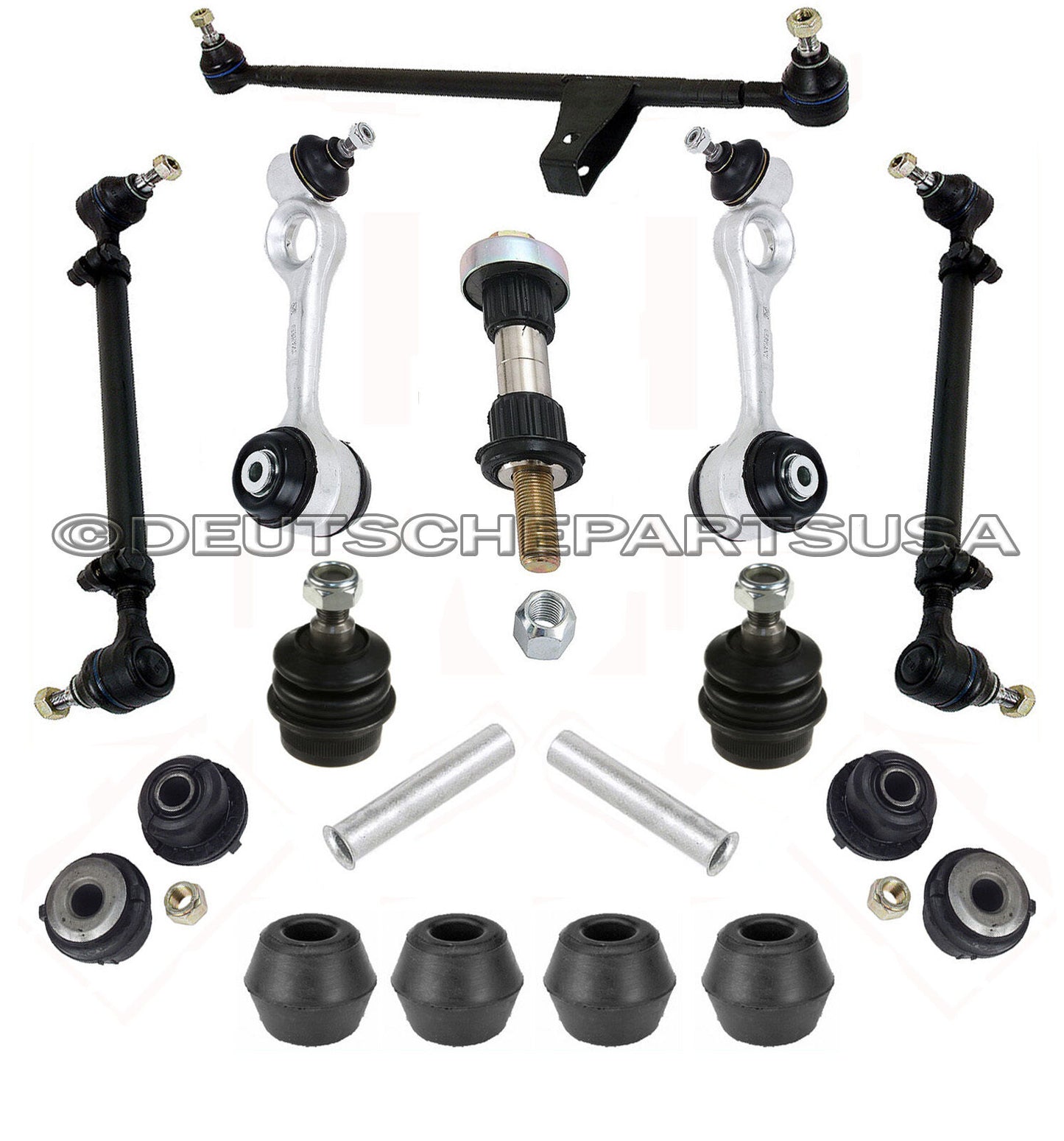 Mercedes W123 300D SD 240D 280 S SE Control Arm Ball Joint Tie Rod Assembly 14pc