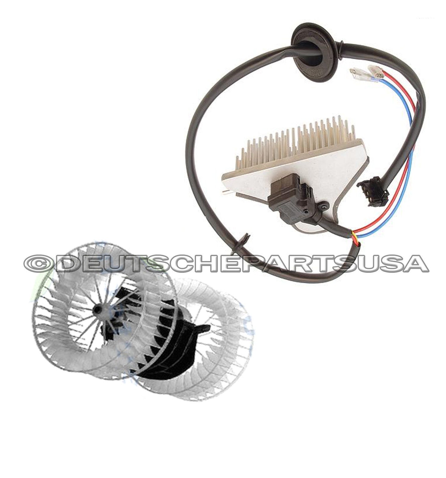 MERCEDES W124 HEATER FAN BLOWER MOTOR & BLOWER REGULATOR UNIT