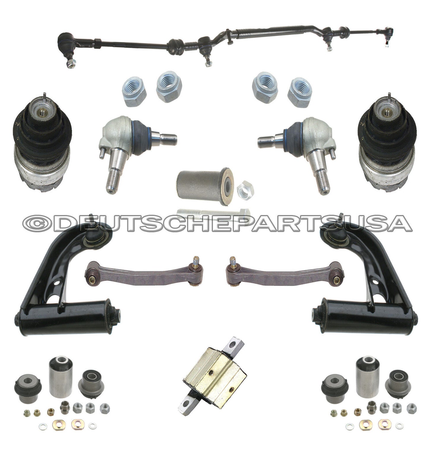 Mercedes W202 C280 Control Arm Tie Rod Ball Joint Sway Bar Link Engine Mount 21