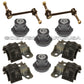 SWAY STABILIZER BAR LINK + STEERING RACK MOUNT Bushings Mercedes W164 GL ML 10pc