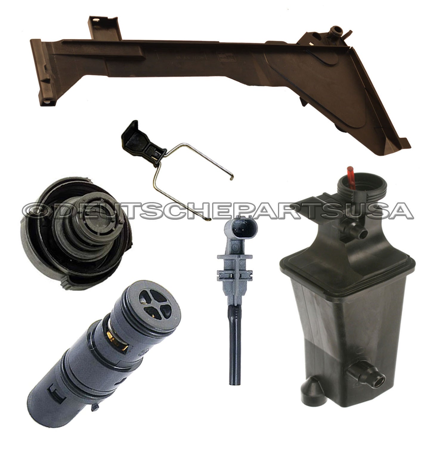 Oil Cooler Thermostat EXPANSION TANK RETAINER PLATE CAP SENSOR for BMW E46 KIT 6