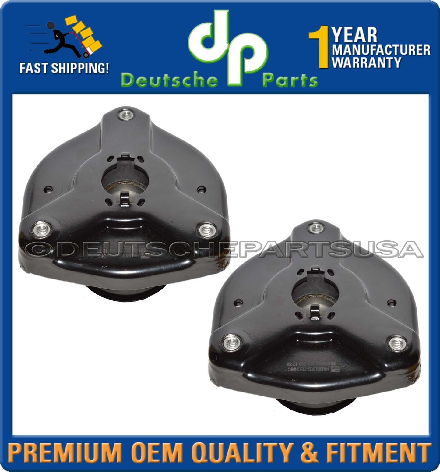 Mercedes w204 w211 Front UPPER Suspension Strut Mount LH + RH 2043201273 Set 2