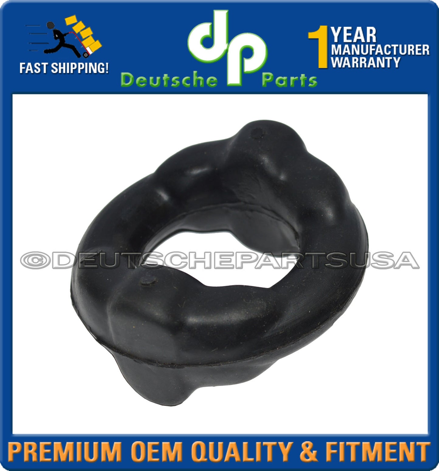 BMW E32 E34 530i 740i M5 Front & Rear Exhaust Muffler System Hanger Set of 4