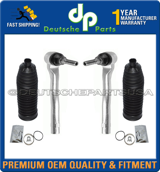 Mercedes W164 ML350 ML550 GL450 STEERING Tie Rod Rods Outer RACK BOOT KIT 4pc