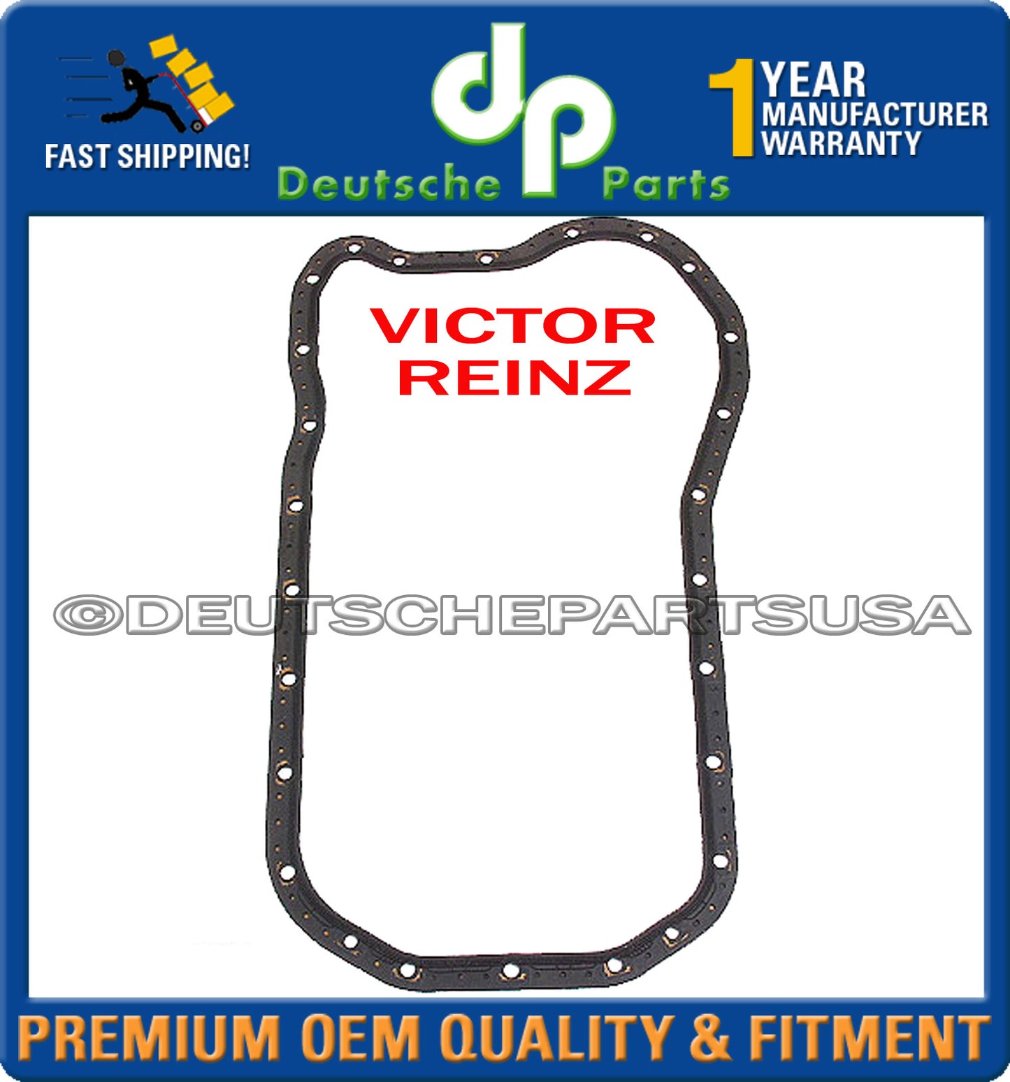 New Victor Reinz Volkswagen Corrado Eurovan Golf Jetta Passat Oil Pan Gasket