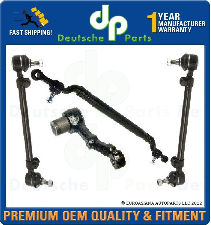 Tie Rod Rods Inner Outer Idler Arm Assembly SET 4 for BMW E32 735i 735iL 740i