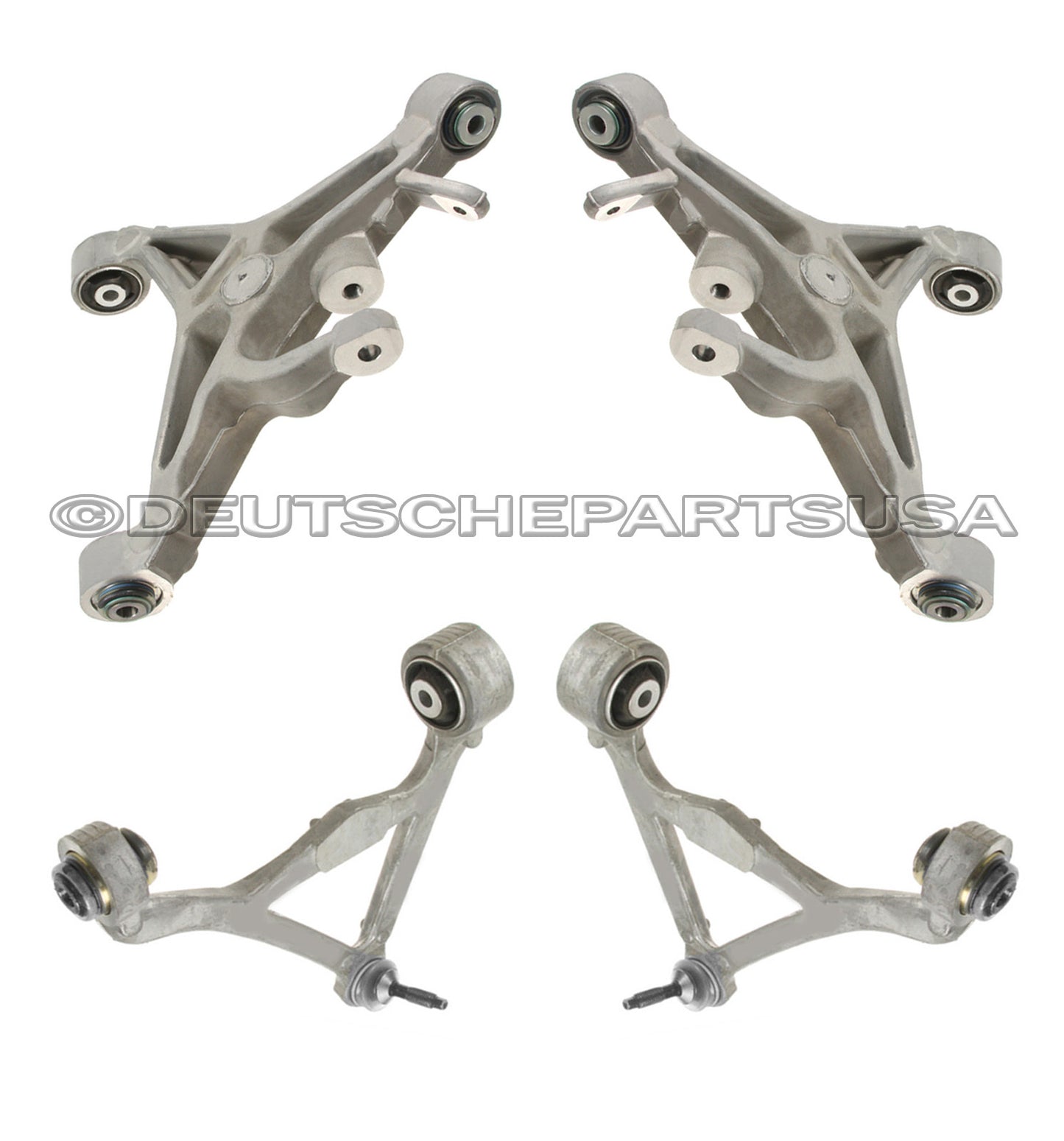 LINCOLN LS V6 V8 REAR UPPER + LOWER CONTROL ARM ARMS BALL JOINT JOINTS SET 4