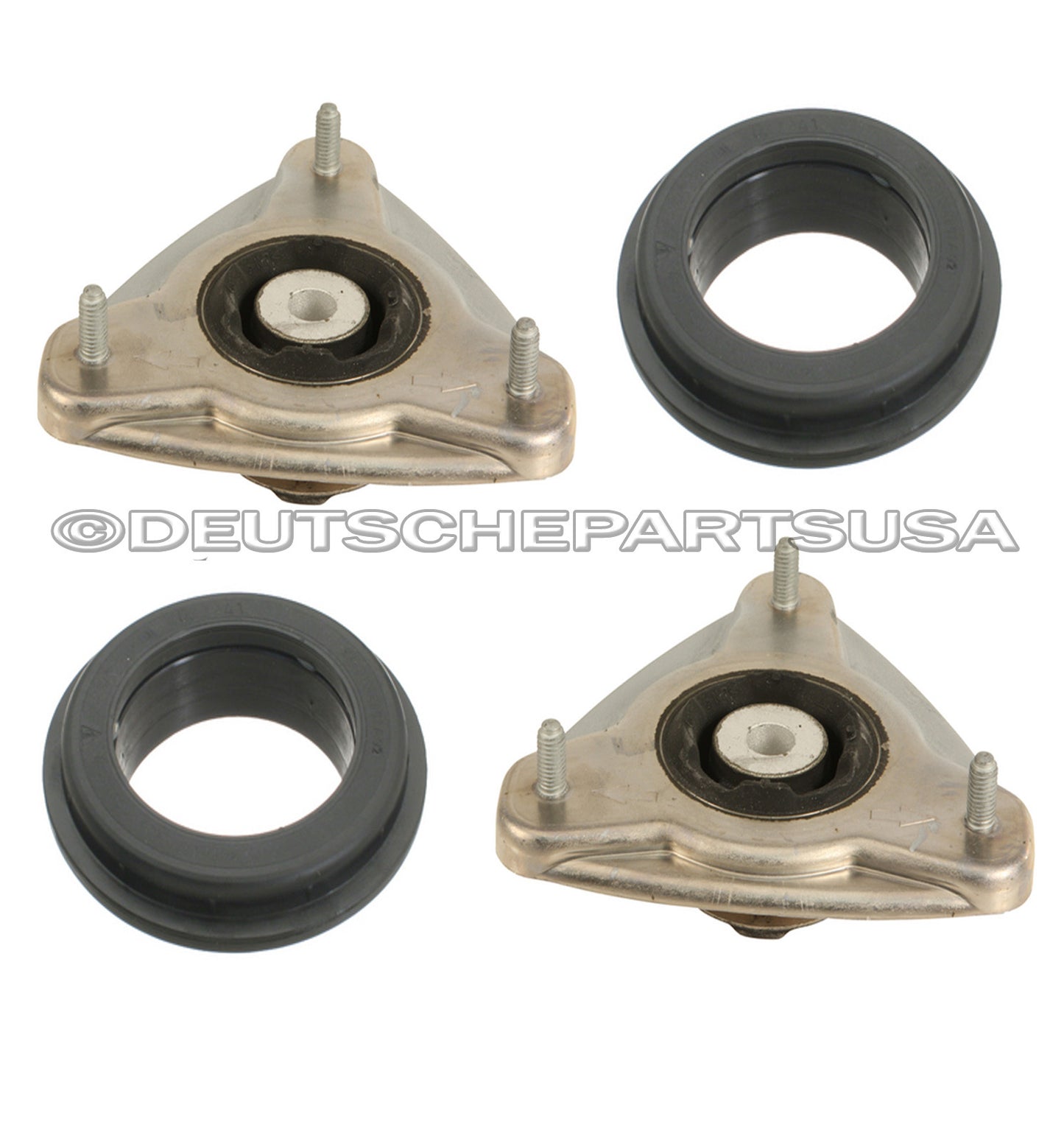 Porsche 911 996 986 987 Front Upper Strut Mounts + Bearings + Bump Stops Set 6