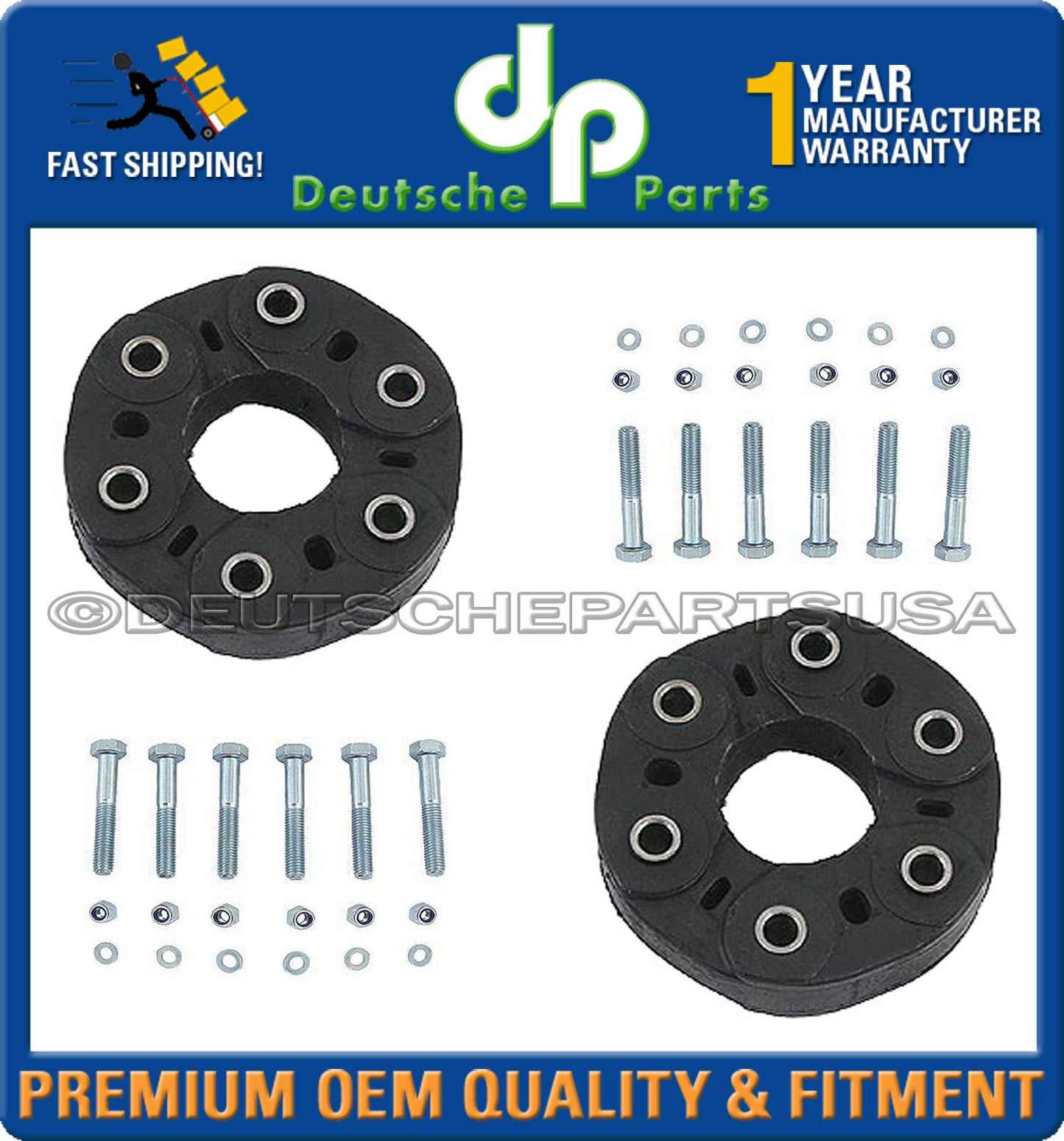 DRIVE SHAFT FLEX JOINT DISC KIT for MERCEDES FRONT + REAR 2 x 2304100115 SET 2