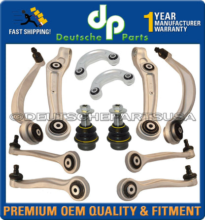BENTLEY CONTINENTAL GT GTC FRONT CONTROL ARMS BALL JOINTS SUSPENSION KIT 12