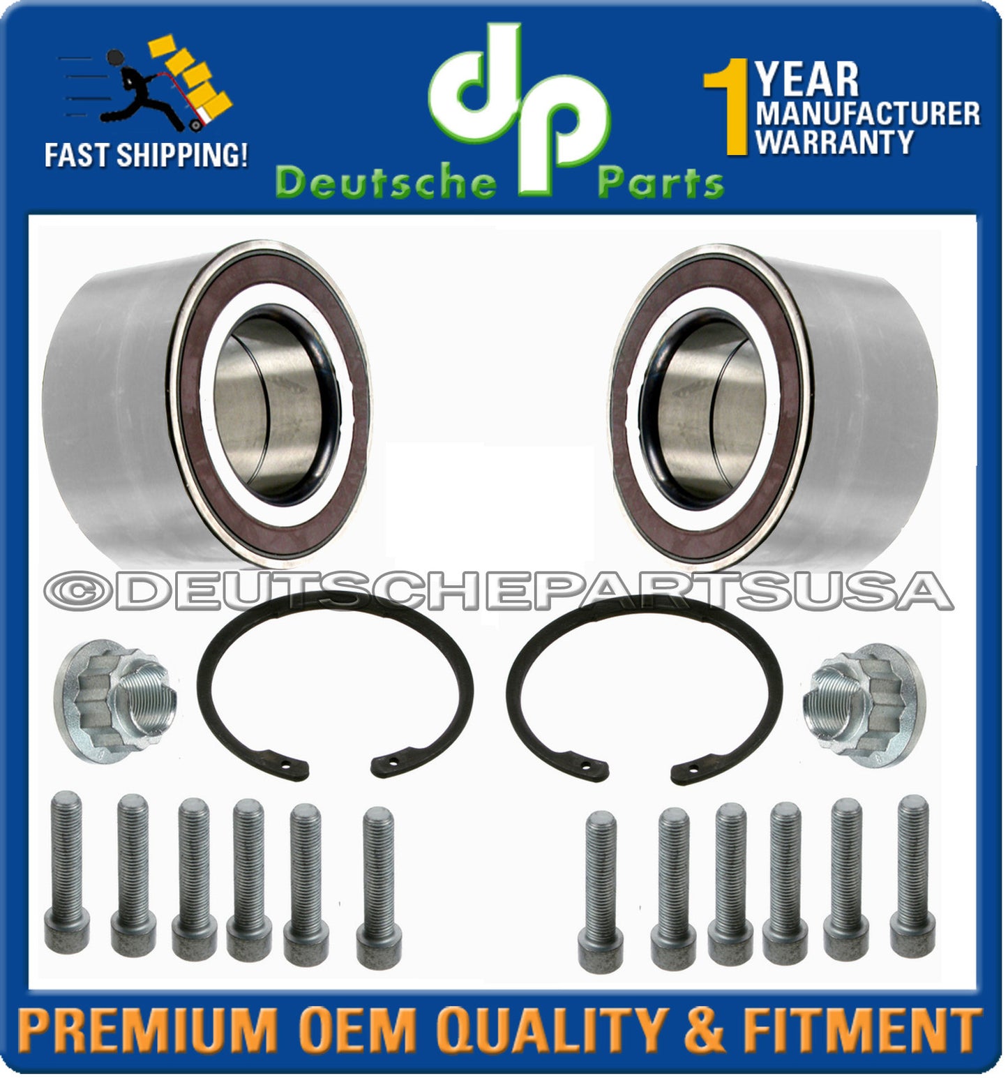 VW TOUAREG AUDI Q7 3.2 4.2 V6 V8 WHEEL BEARING BEARINGS KIT LEFT RIGHT SET PAIR