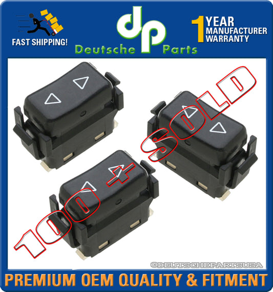 PORSCHE 944 951 T 968 POWER WINDOW DOOR SWITCH 95161313300 951 613 133 00 Set 3