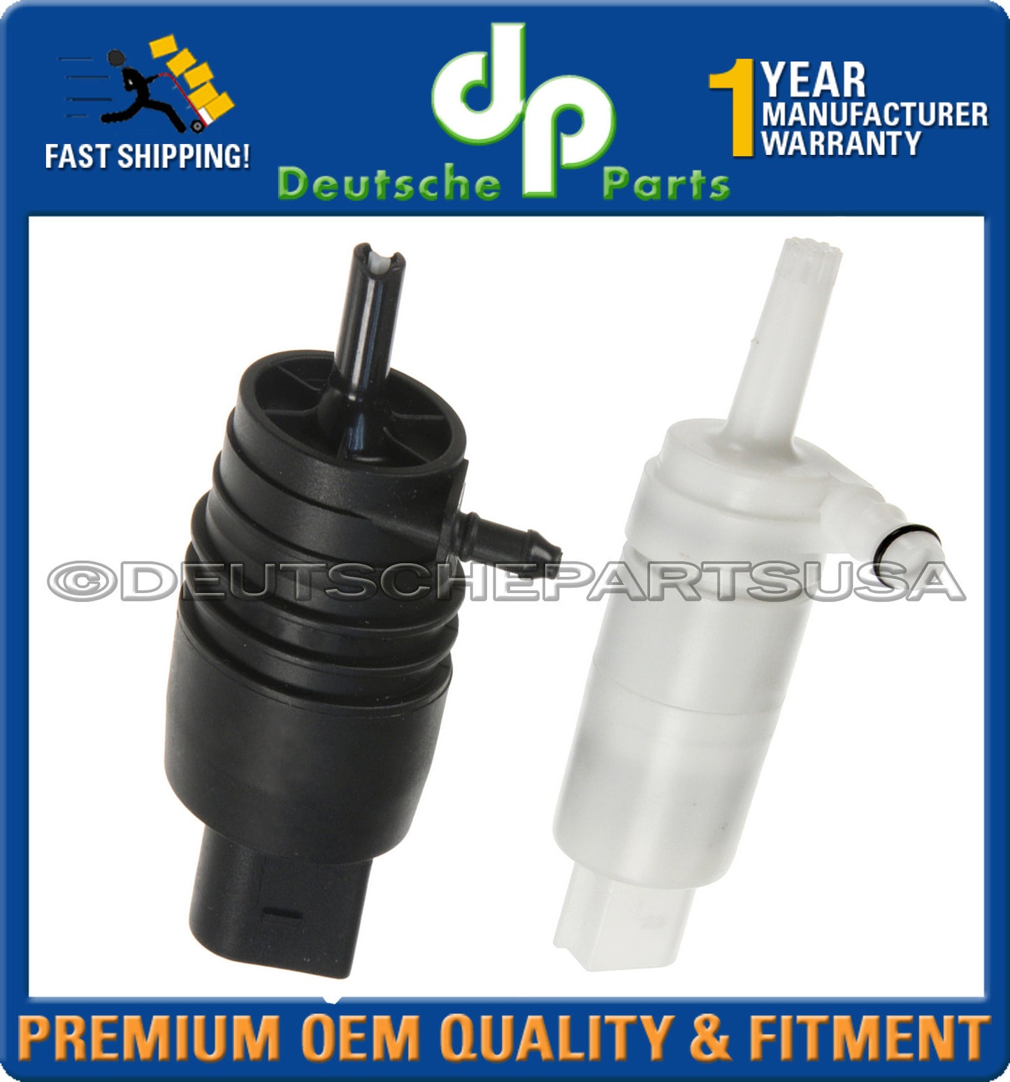 MERCEDES HEADLIGHT + WINDSHIELD WASHER PUMP - 2108691121 + 2218690121 SET 2