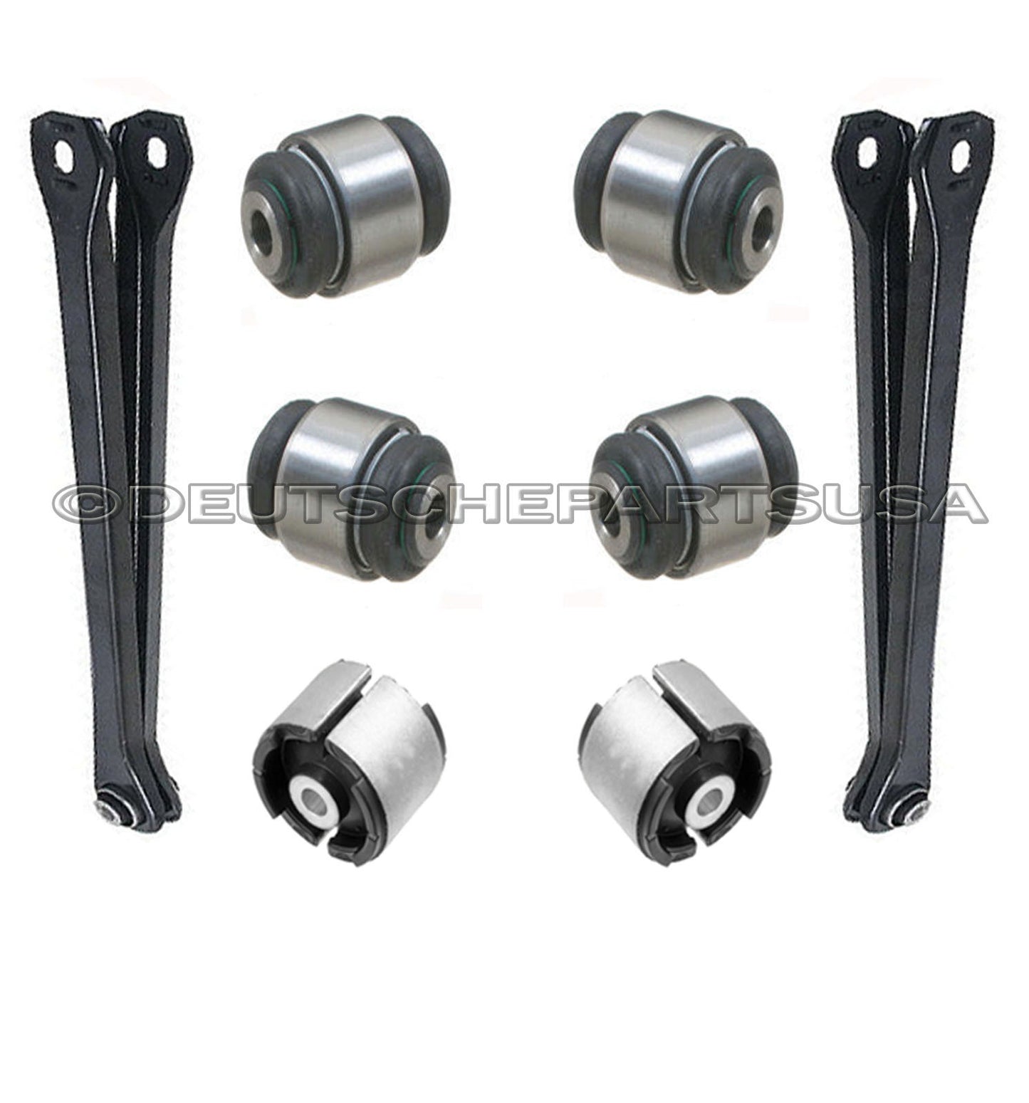 REAR AXLE TRAILING CONTROL ARM ARMS BUSHINGS BALL JOINTS for BMW E36 E46 M3 -8pc