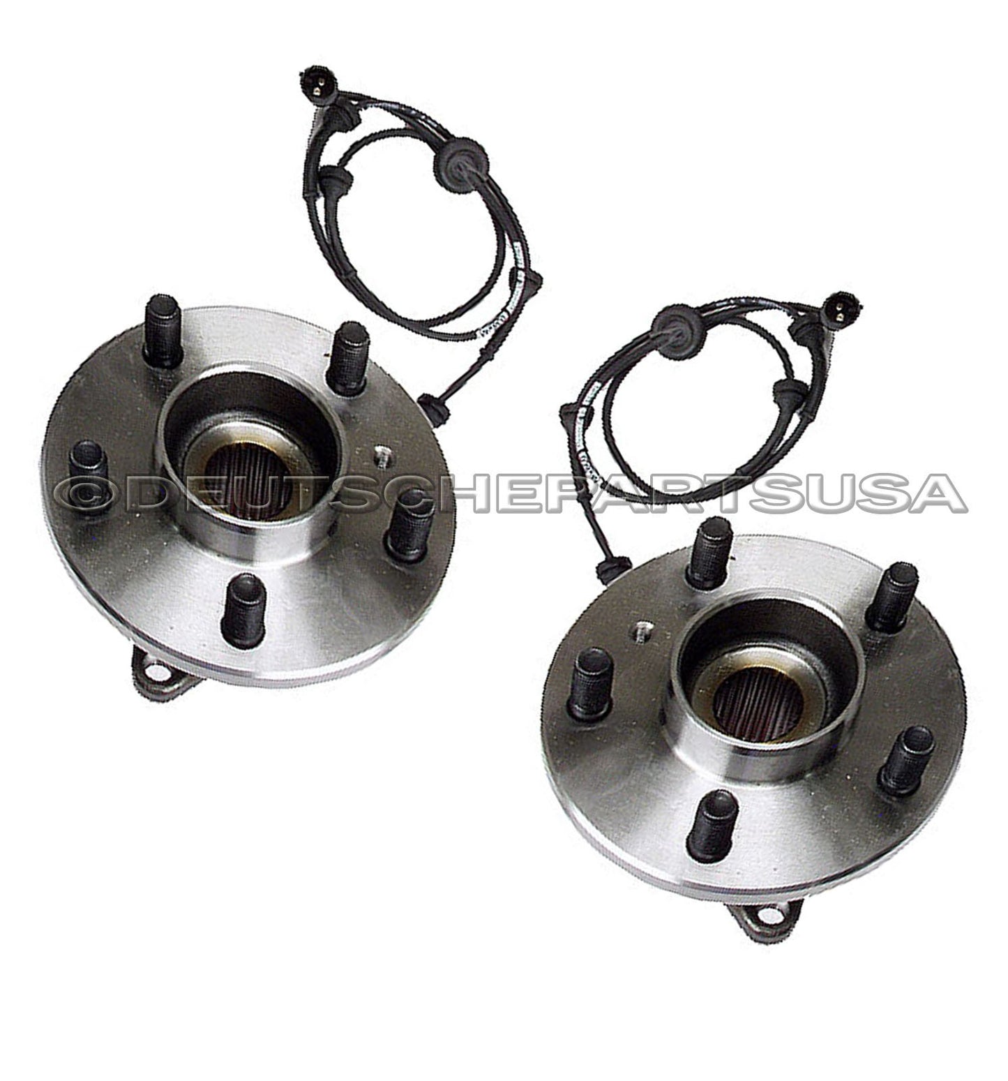LAND ROVER DISCOVERY FRONT WHEEL HUBS BEARINGS ASSEMBLY + SENSOR TAY100060 SET 2
