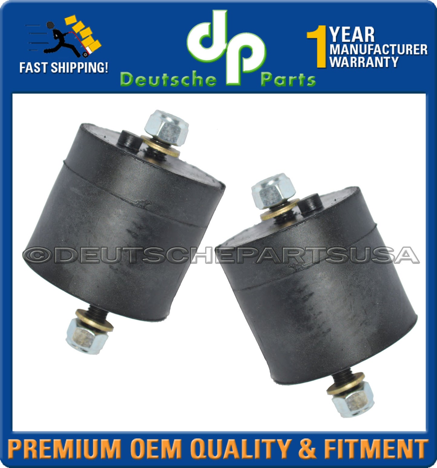 BMW E34 525i Engine Mount Manual Transmission Mounts Front & Rear L+R set of 6