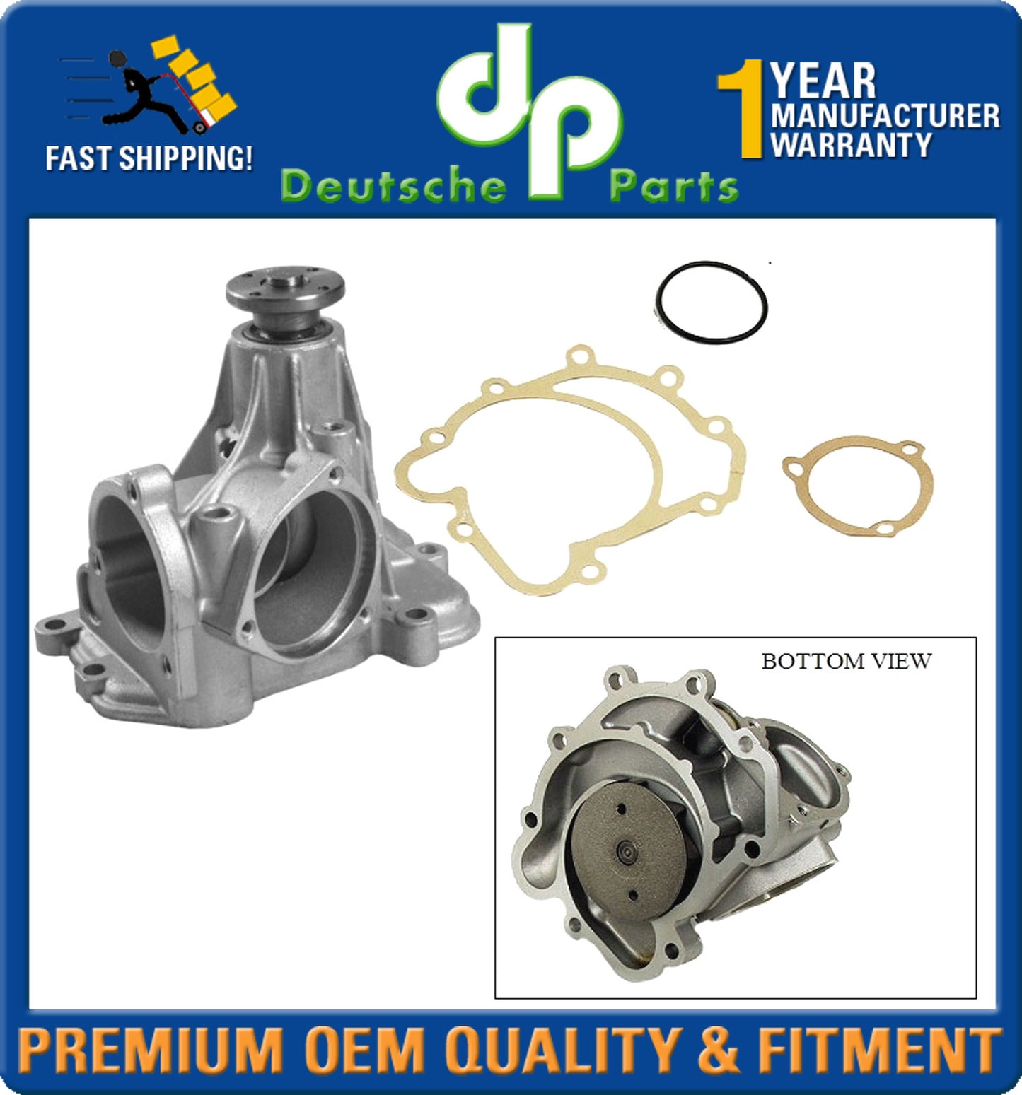 MERCEDES BENZ W124 W129 W140 WATER PUMP + SEAL + GASKET RUBBER RINGS 1192001501