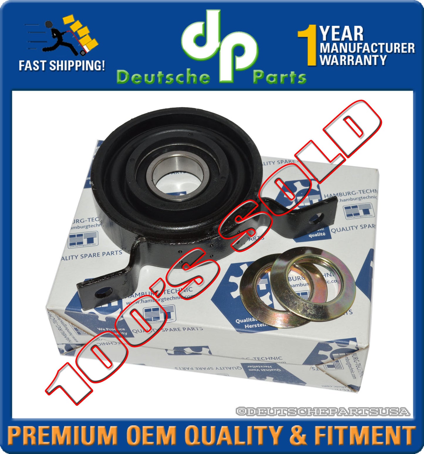 PROPSHAFT DRIVESHAFT CENTER SUPPORT BEARING LAND ROVER DISCOVERY 4 MK4 2009-2016