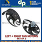 VOLKSWAGEN GOLF JETTA AUDI TT QUATTRO AUXILIARY FAN ASSEMBLY LEFT + RIGHT KIT