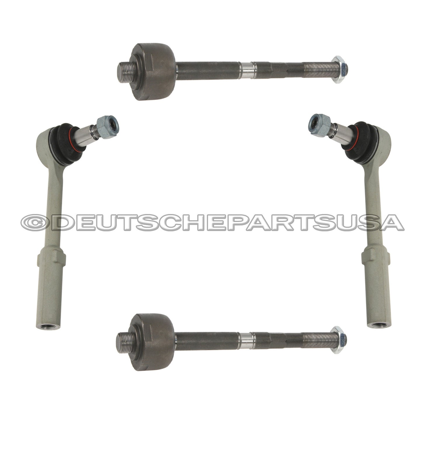 Mercedes W221 S550 S400 FRONT LEFT + RIGHT INNER + OUTER TIE ROD RODS SET 4