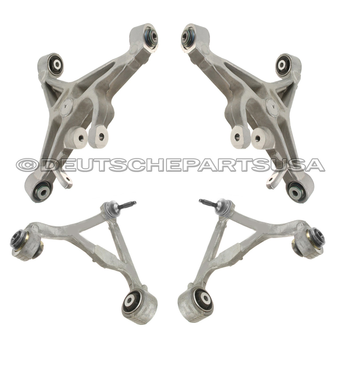 LINCOLN LS V6 V8 REAR UPPER + LOWER CONTROL ARM ARMS BALL JOINT JOINTS SET 4