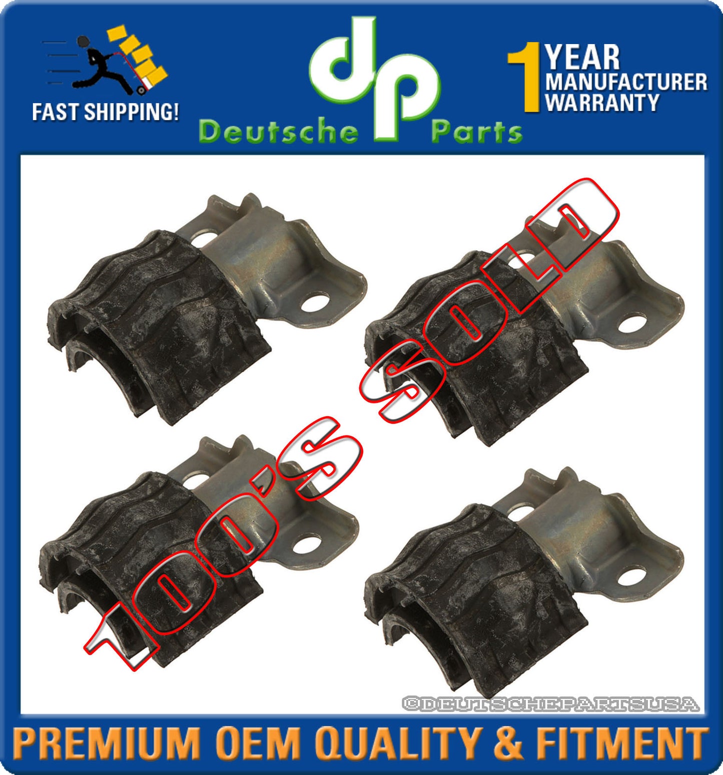 Front Suspension SWAY STABILIZER BAR Bushings for Mercedes W164 GL ML SET 4