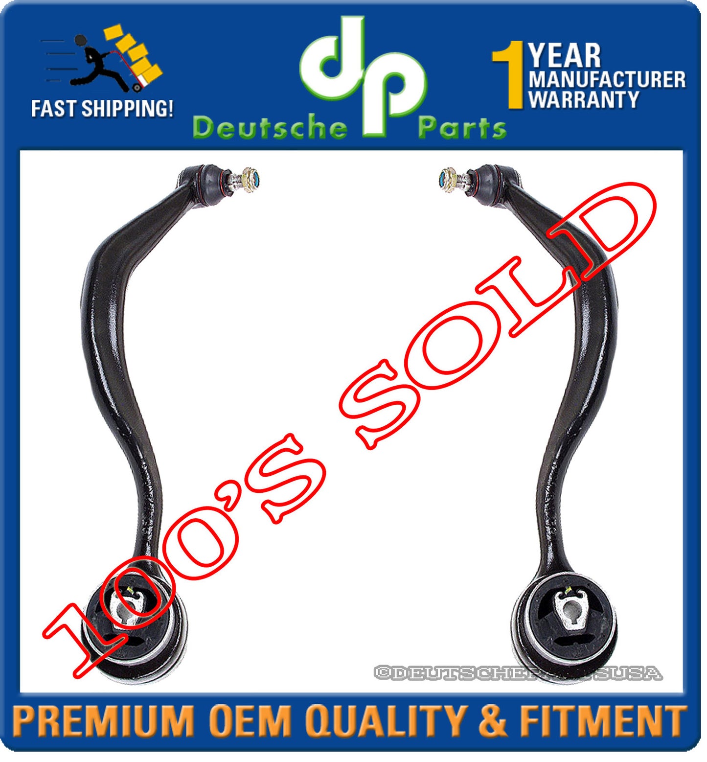 UPPER CONTROL THRUST Arm Arms BALL JOINTS 31121141723 + 31121141724 for BMW E38