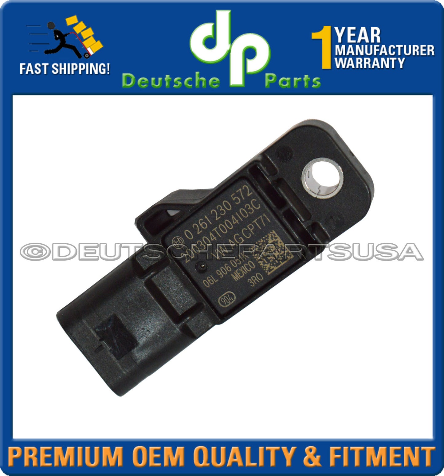 Genuine VW Intake Manifold Air Pressure MAP Sensor Sender Sending 06L906051K