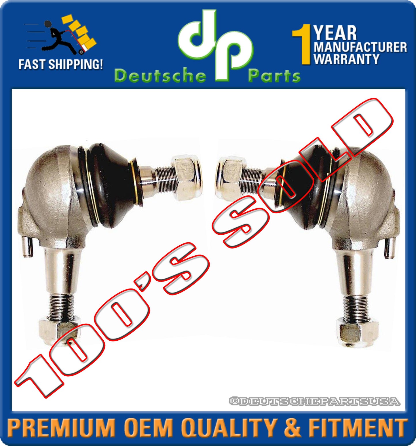 MERCEDES W140 Lower Control Arm BALL JOINTS 1403330327 140 333 03 27 L + R Set 2