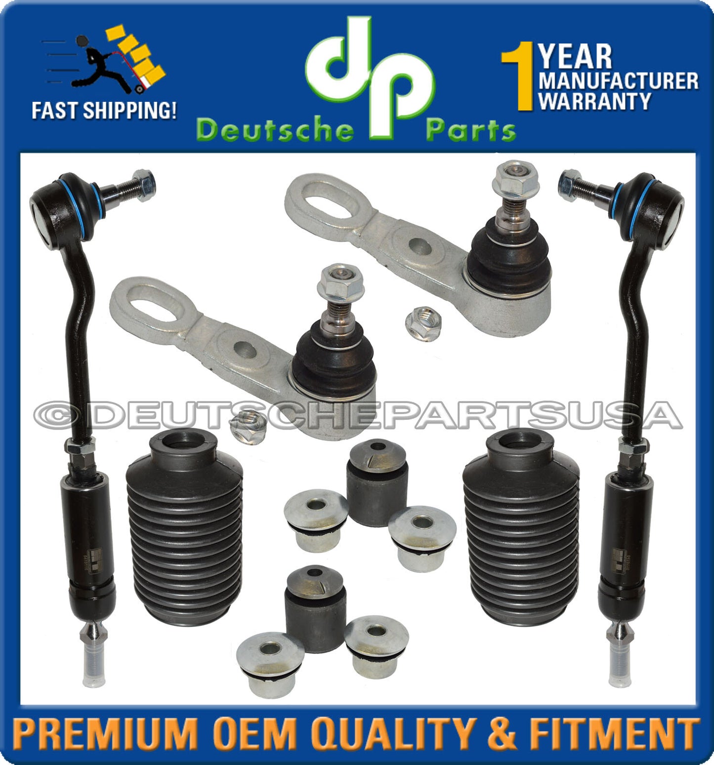 Porsche 993 911 STEERING Control Arm Ball Joint Strut Top Mounts Suspension 24