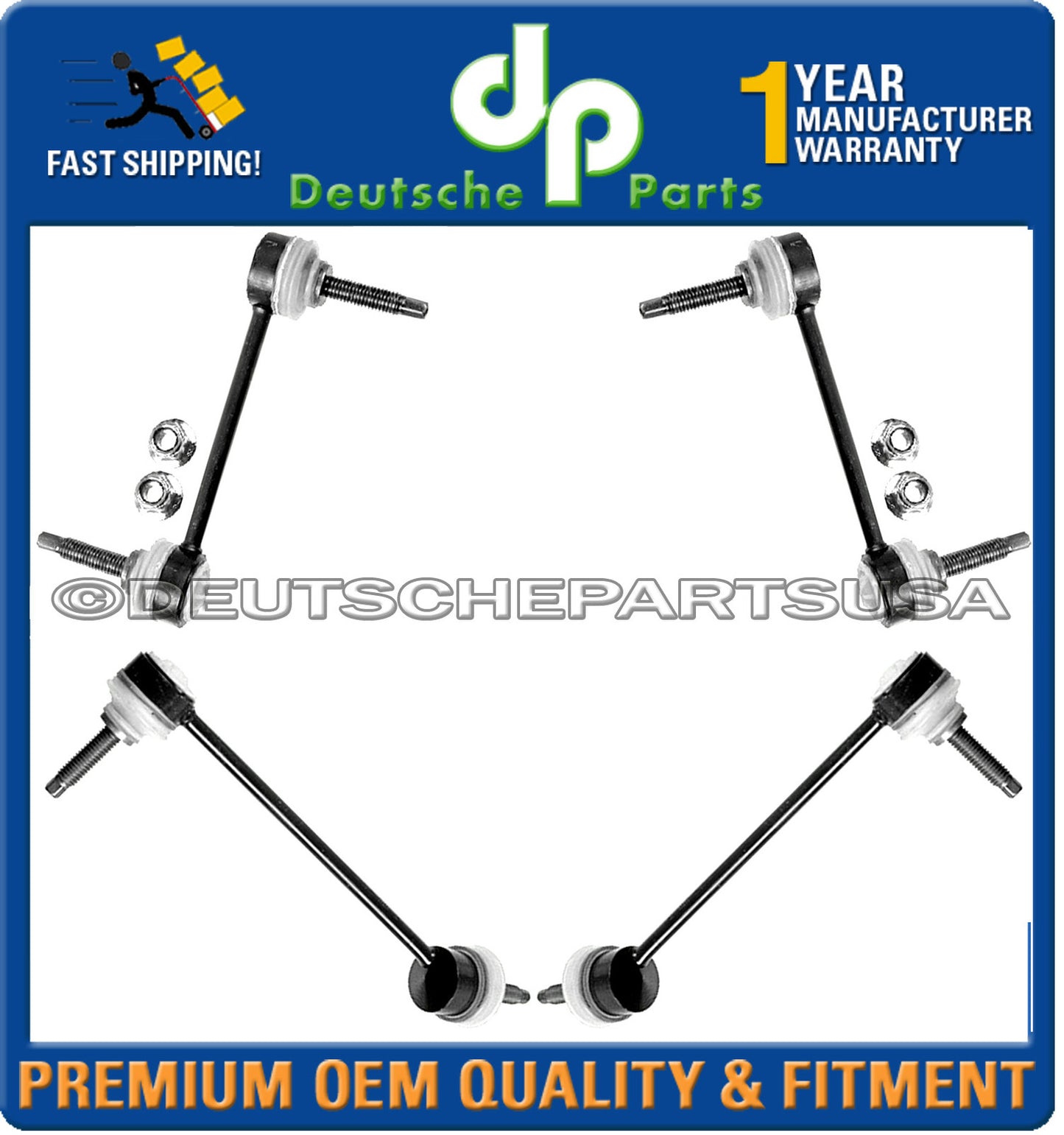 LINCOLN LS V6 V8 FRONT + REAR SWAY BAR STABILIZER LINK LINKS LEFT RIGHT SET 4