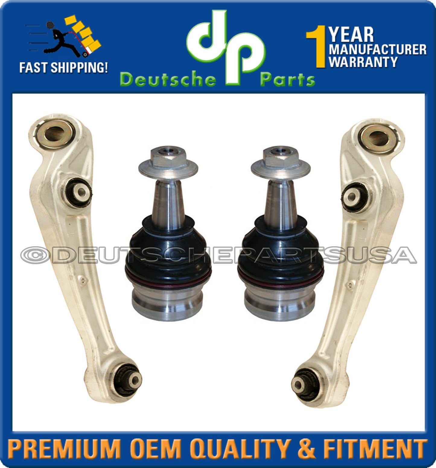 Porsche Macan Front Lower Control Arms Ball Joint Sway Bar Link Suspension Kit 8