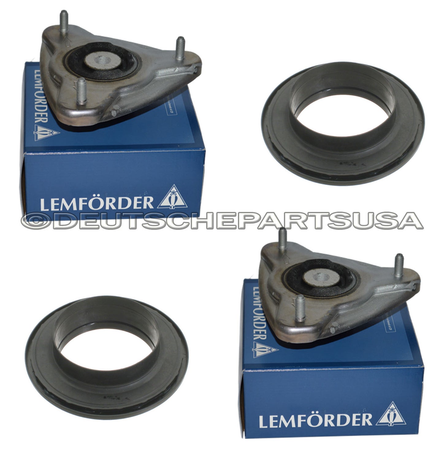 Porsche 911 996 Front + Rear Upper Strut Mount Mounts + Bearing Bearings Set 6
